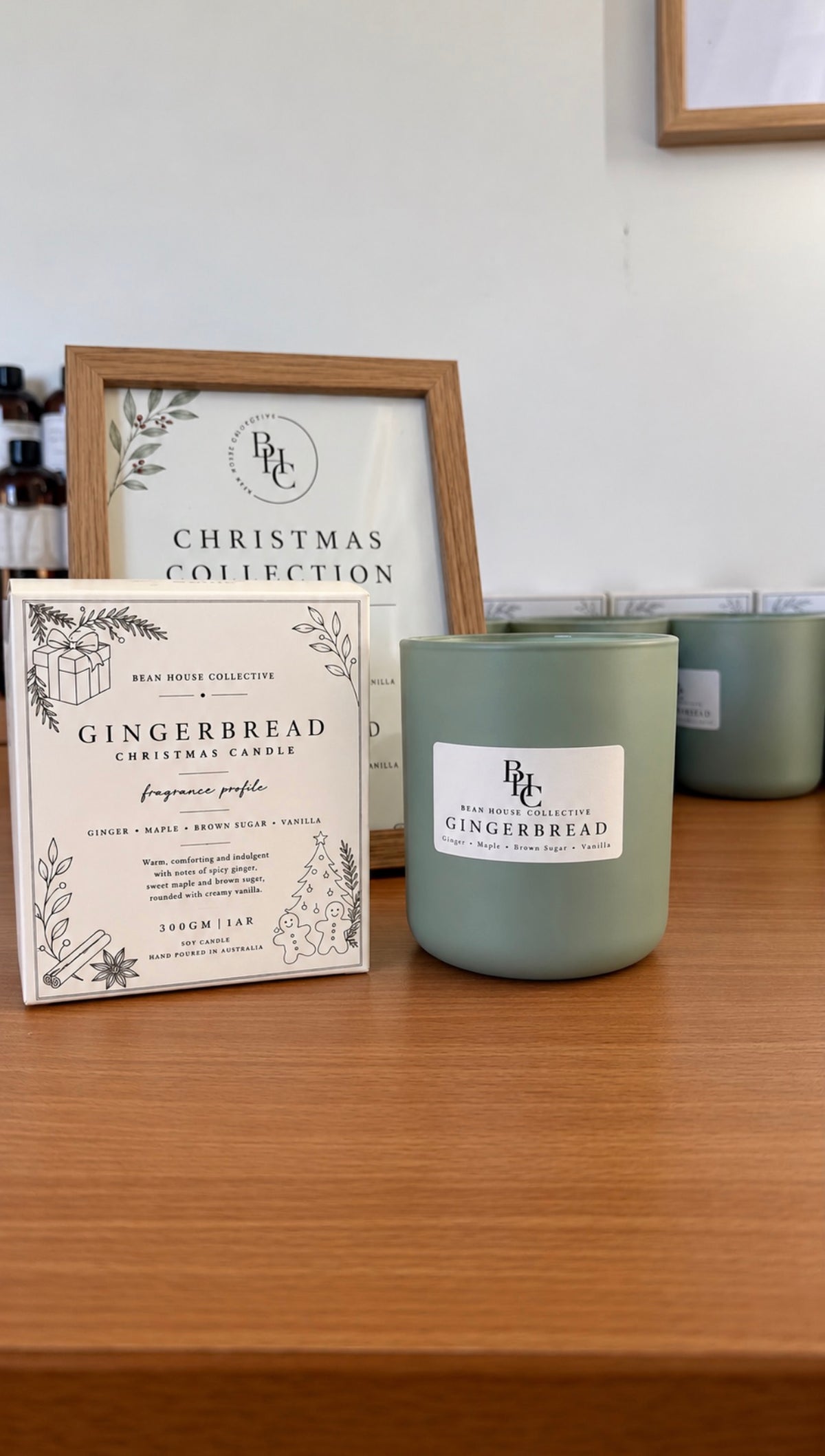 Gingerbread - Christmas Soy Candle - 300gm
