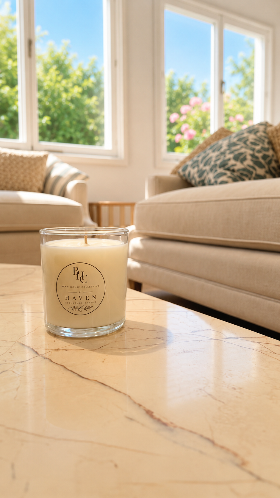 Haven - Soy Candle - Ambered Sandalwood & Midnight Fig - 300gm