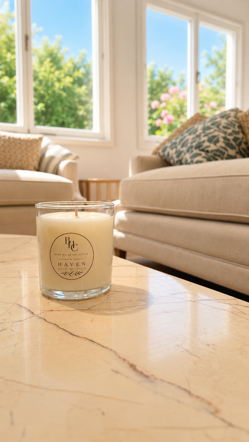 Haven - Soy Candle - Ambered Sandalwood & Midnight Fig - 300gm